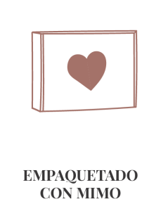 Ícono de empaquetado con mimo.