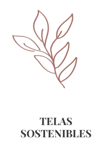 Ícono de telas sostenibles.