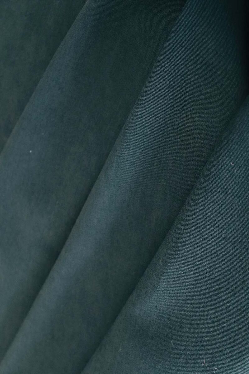 Sarga de algodón de color petrol para coser camisas y vestidos