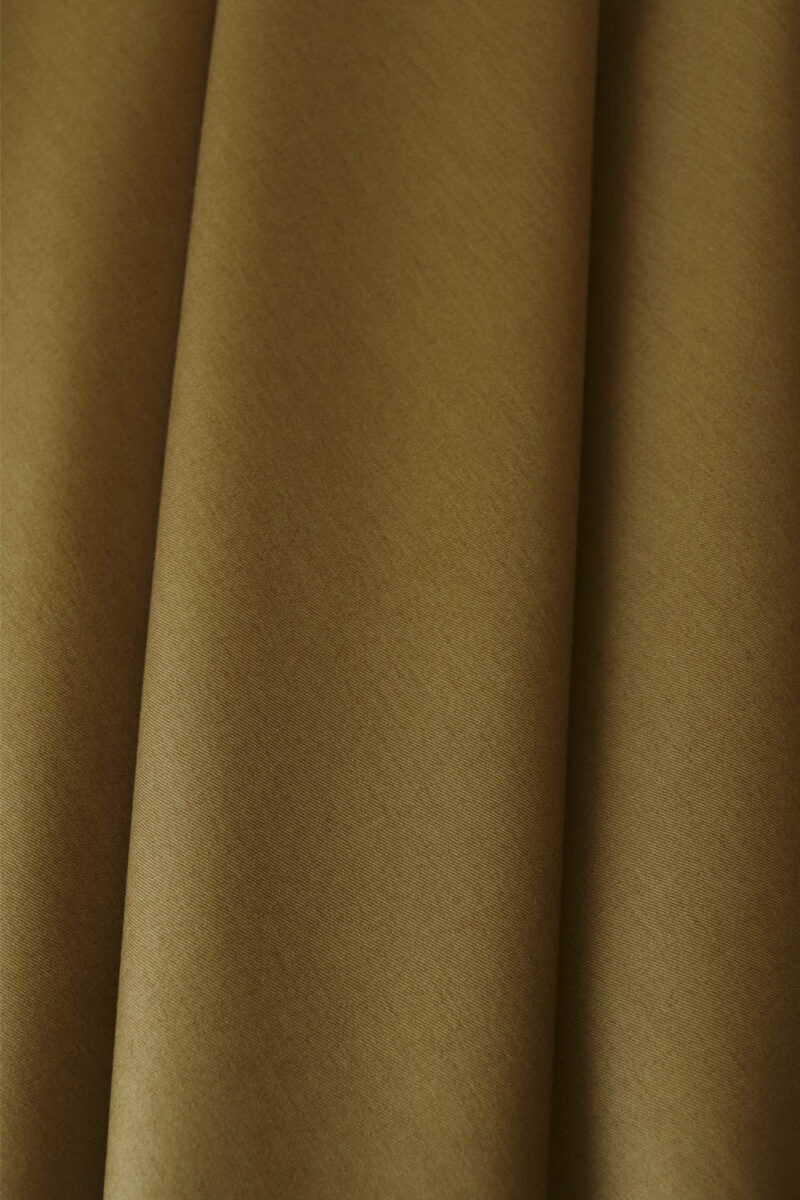 Sarga de algodón de color ocre para coser camisas y vestidos