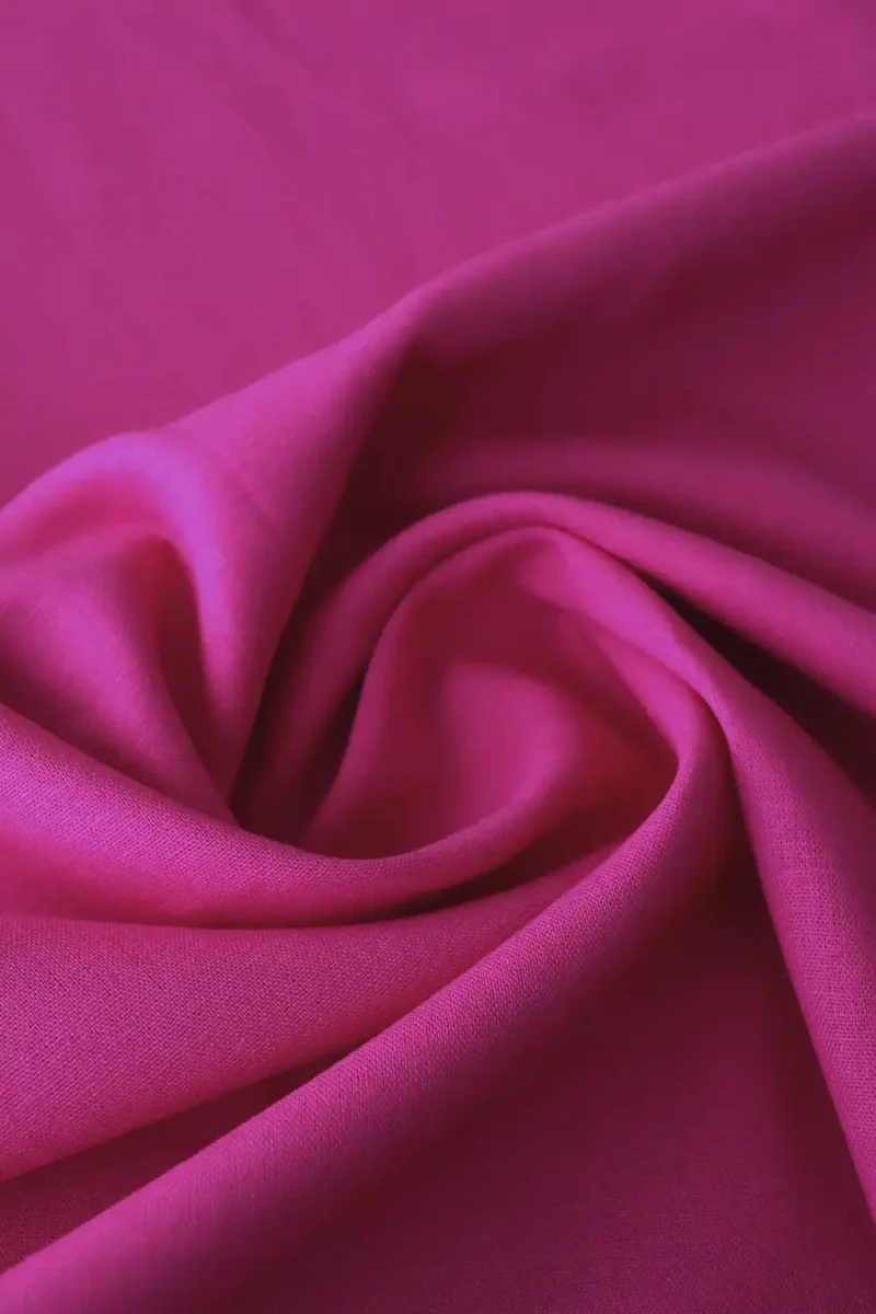 Tela de lino 100% en color fucsia